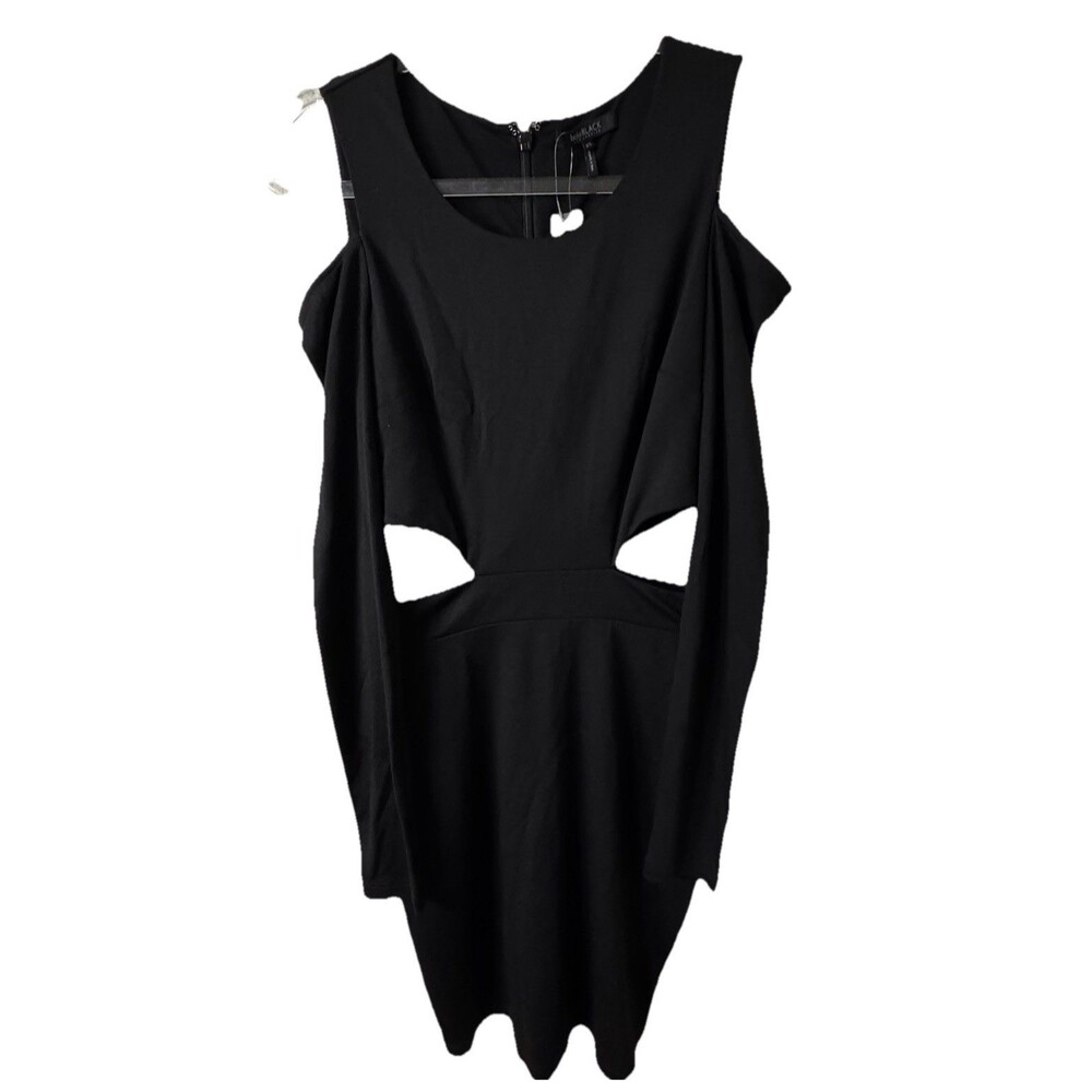 Bobi Los Angeles Mini Dress Bodycon Cutout LBD Date Night Event Women’s XS